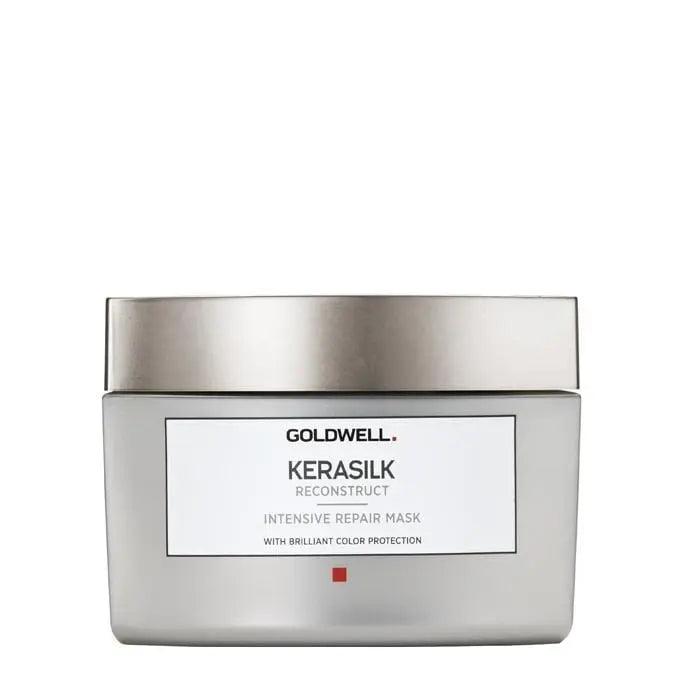 Goldwell Kerasilk Reconstruct Intensive Repair Mask for dry, damaged hair, enhancing moisture and protection.