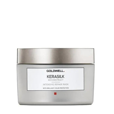 Goldwell Kerasilk Reconstruct Intensive Repair Mask for dry, damaged hair, enhancing moisture and protection.