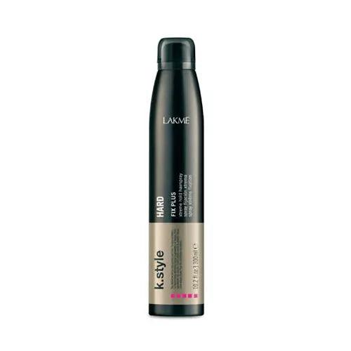 Hard Xtreme Hold Spray by Lakme in a sleek black bottle for long-lasting, extreme hold and UV protection.