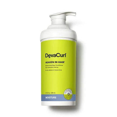 DevaCurl Heaven In Hair® Moisturizing Deep Conditioner bottle for hydrating and defining dry curls.