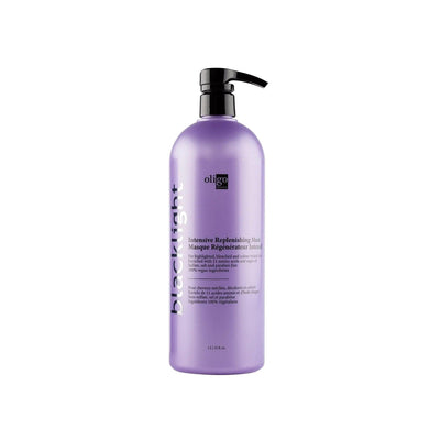 Blacklight Intensive Replenishing Mask bottle enriched with amino acids and argan oil for moisture and shine.