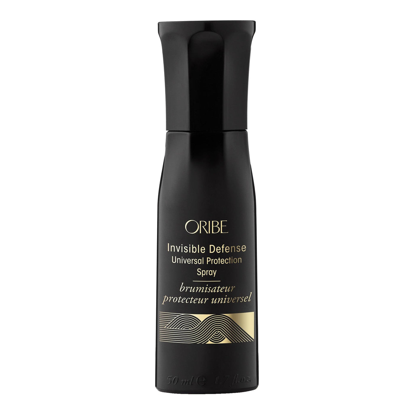 Oribe Invisible Defense Universal Protection Spray bottle for hair care and heat protection.