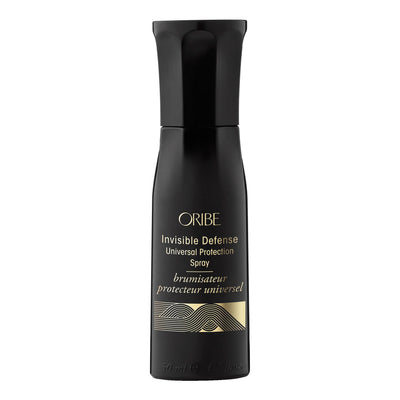 Oribe Invisible Defense Universal Protection Spray bottle for hair care and heat protection.