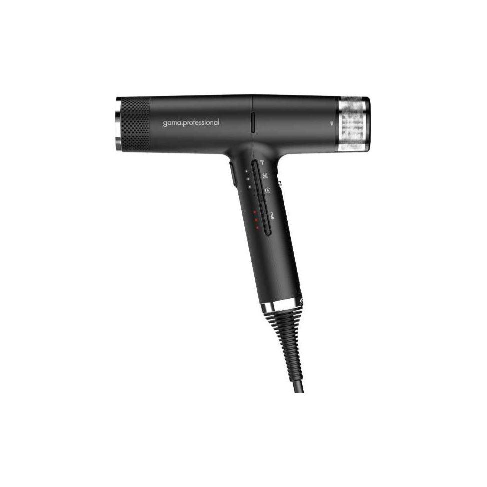 IQ2 Perfetto hair dryer with intelligent brushless motor and Turbo Function, lightweight design for professional results.