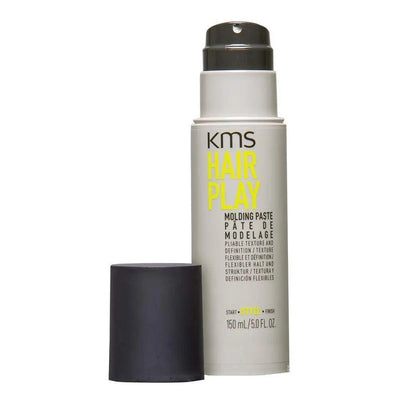 KMS Hairplay Molding Paste 150ml bottle, providing texture, pliable hold, and natural shine for medium to coarse hair.