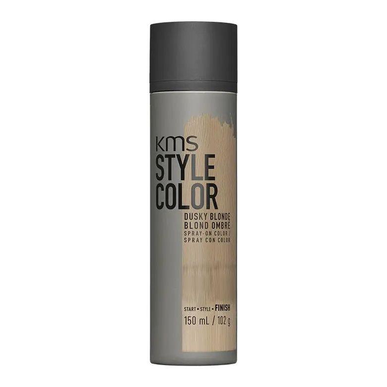 KMS Style Color Dusky Blonde spray can for easy color application and flexible finish on all hair types.