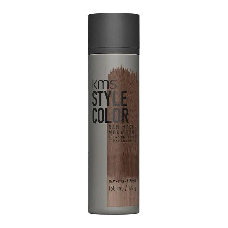 KMS Style Color Raw Mocha spray bottle for flexible, waterproof hair color styling, 150 mL featured product.