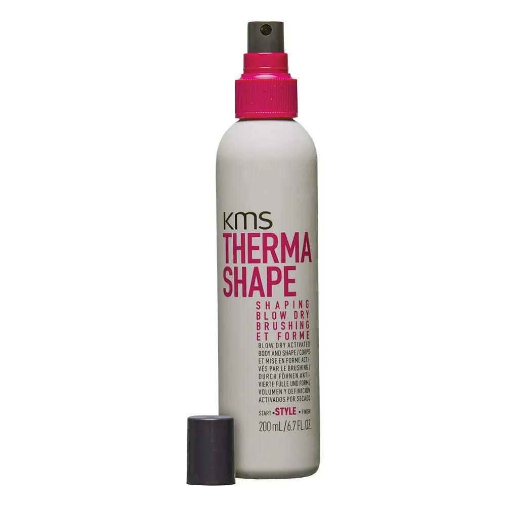 KMS Thermashape Shaping Blow Dry spray bottle 200ml for light body, movement, and lasting shape in styling.