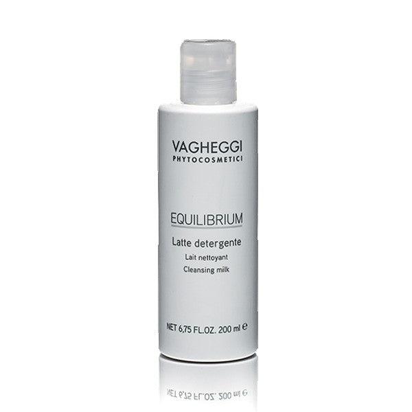 Equilibrium Cleansing Milk in a 200 ml bottle for gentle makeup removal and skin pH balance, suitable for all skin types.