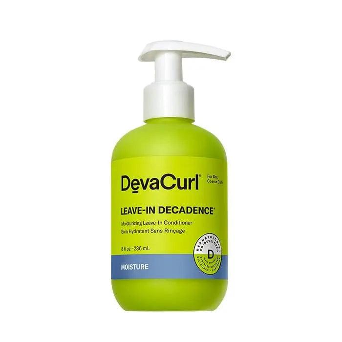DEVACURL Leave-In Decadence moisturizing leave-in conditioner for soft, nourished curls with frizz control.