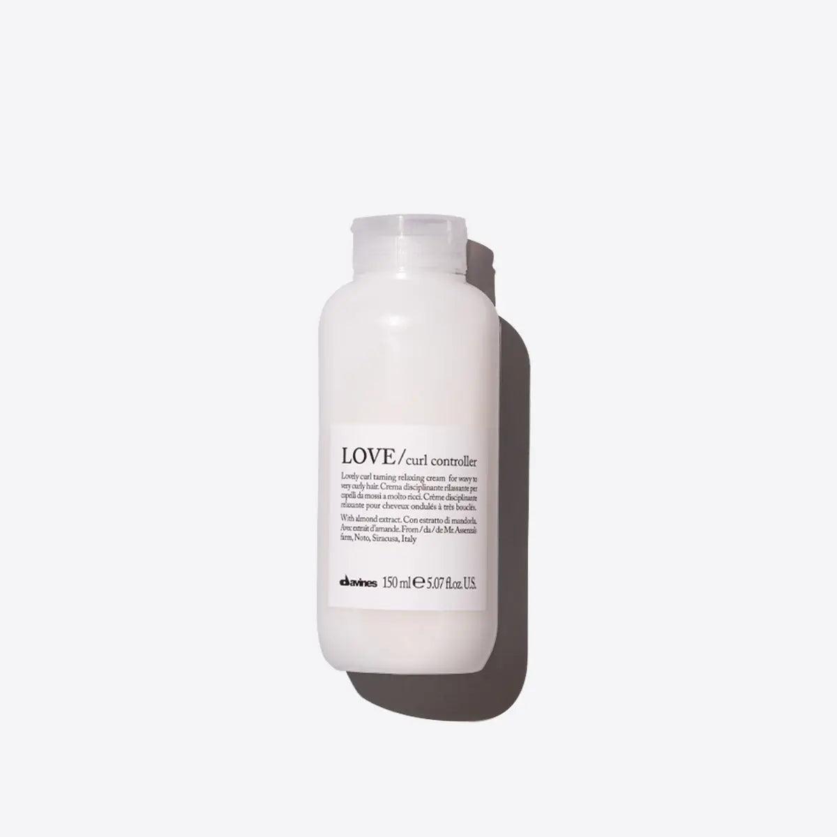 Premium Davines Love Curl Controller for Curly Hair Styling, 150ml Bottle on White Background