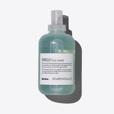 Davines MELU Hair Shield 250ml bottle for protecting hair from heat damage, anti-breakage spray for long or damaged hair