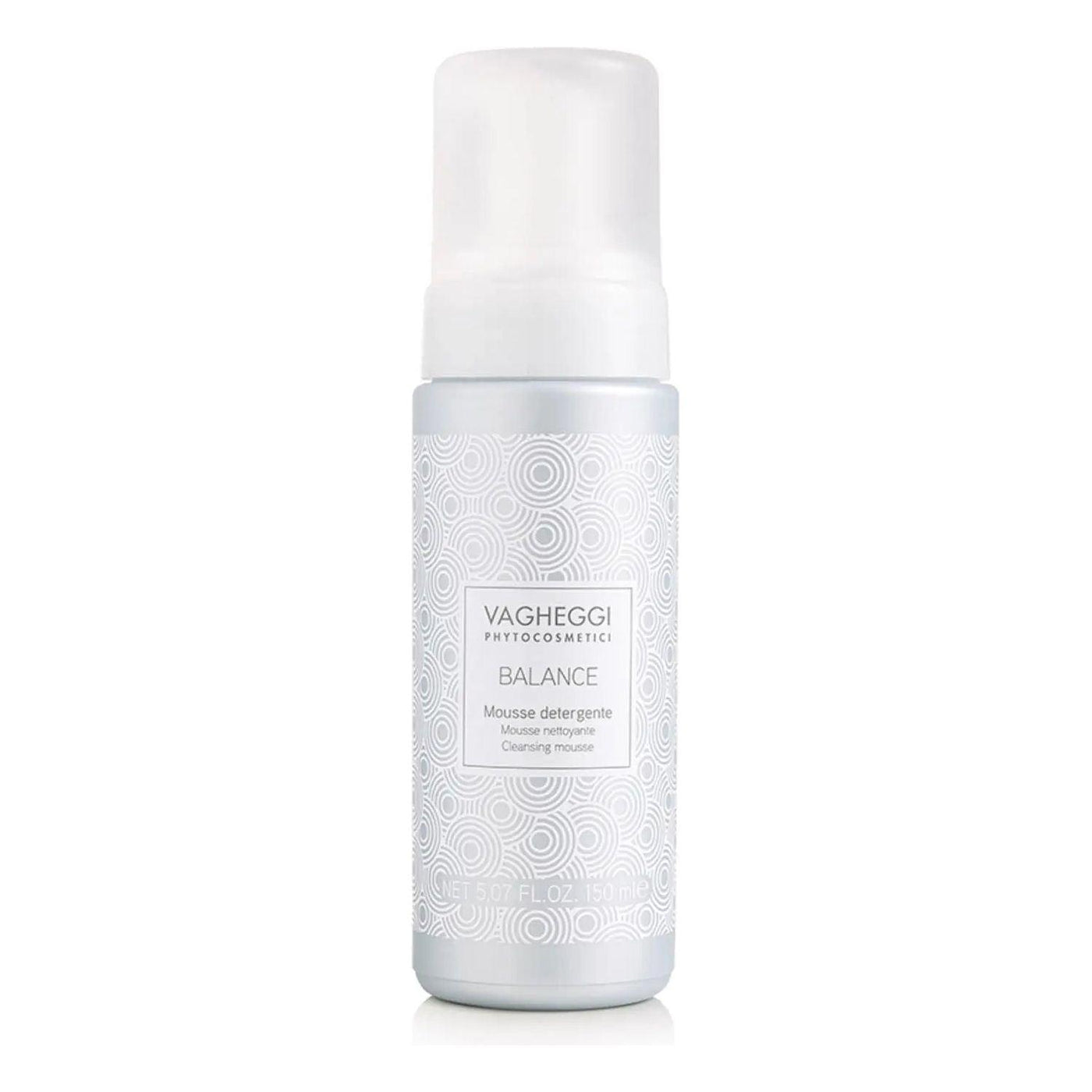 Mousse Nettoyante Balance by Vagheggi for hydrating and cleansing skin with a creamy, delicate texture.