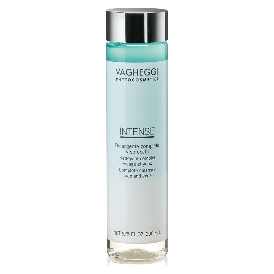 Complete facial and eye cleanser, Vagheggi Intense, 200 ml, 3 in 1 formula with shea butter and sea water for radiant skin.