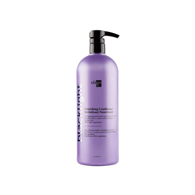 Blacklight Nourishing Conditioner in a purple bottle for highlighted and color-treated hair, enriched with amino acids and argan oil.