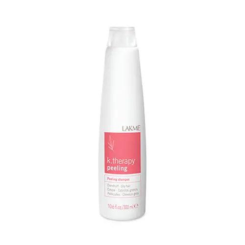 Peeling shampoo for oily hair by Lakme, designed to eliminate dandruff and provide gentle daily cleansing.