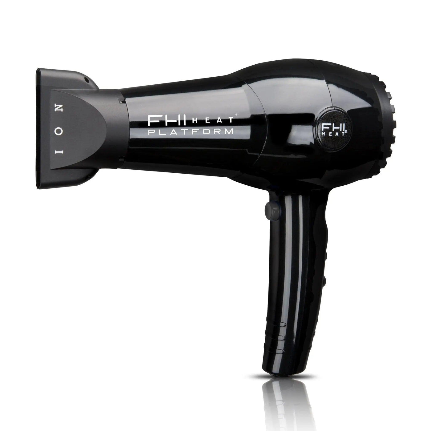 Platform 1900 Nano Lite Pro Hair Dryer in sleek black, featuring tourmaline ceramic technology for smooth, frizz-free hair.