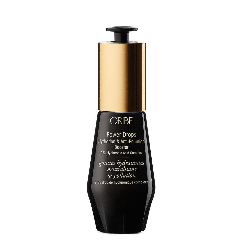 Oribe Power Drops Hydration & Anti-Pollution Booster with Hyaluronic Acid Complex bottle against white background