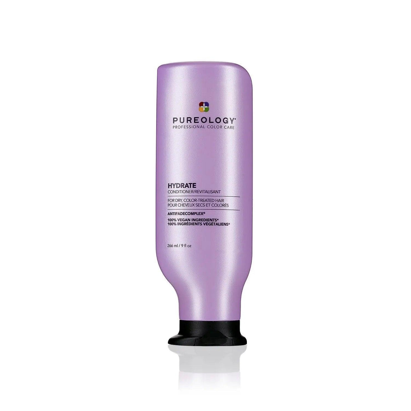 Pureology Hydrate Conditioner bottle, sulfate-free formula for moisturizing and nourishing color-treated hair.