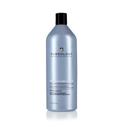 Pureology Strength Cure Best Blonde Conditioner bottle for healthy, vibrant blonde hair with violet pigments and antifade complex.
