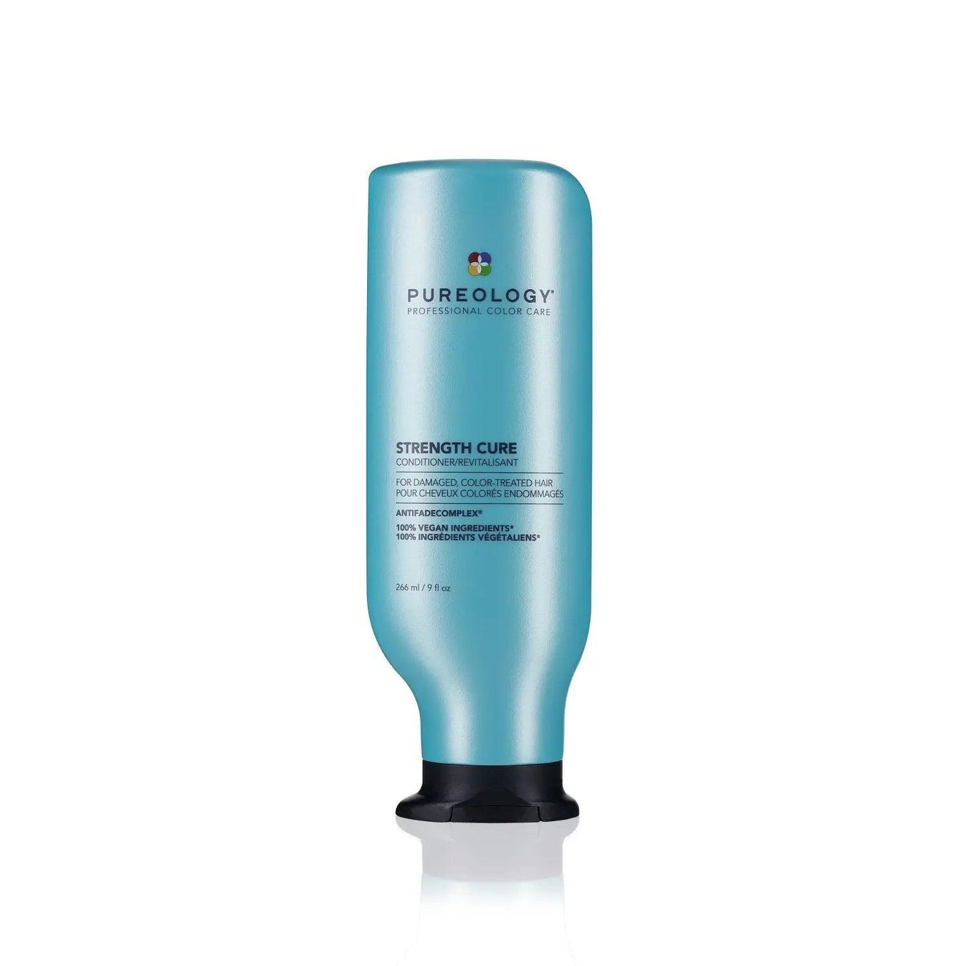Pureology Strength Cure Conditioner for damaged hair, featuring Asta-Repair and antioxidants for hair repair.