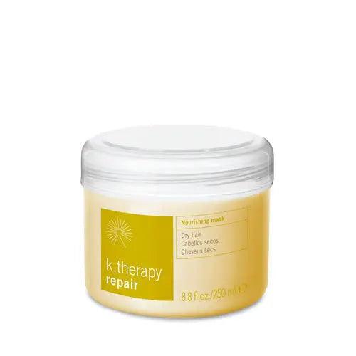 Repair Nourishing Mask for dry hair, hydrating formula with Babassu oil and mineral-rich glacier water.