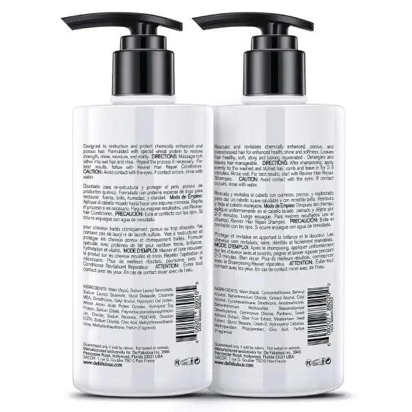 De Fabulous Reviver Hair Repair Shampoo 250ml + Conditioner 250ml De Fabulous Boutique Deauville