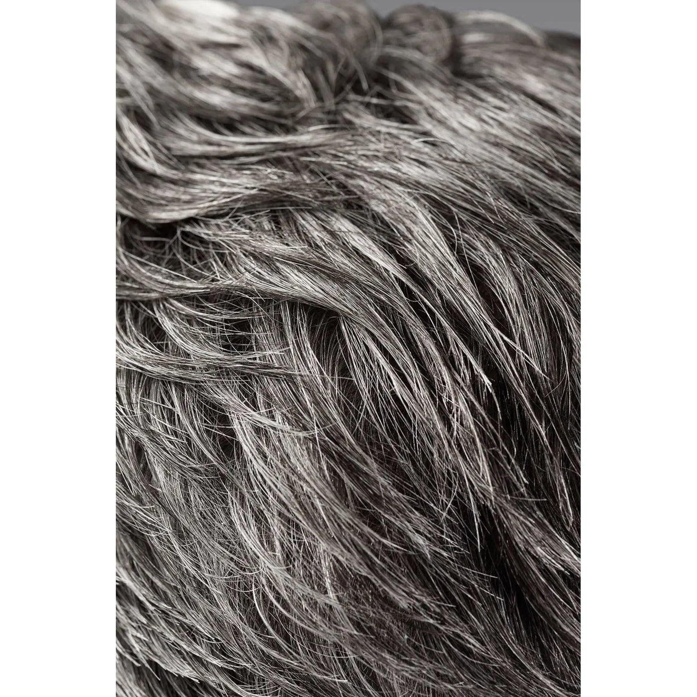 Close-up of gray and black fur texture pattern