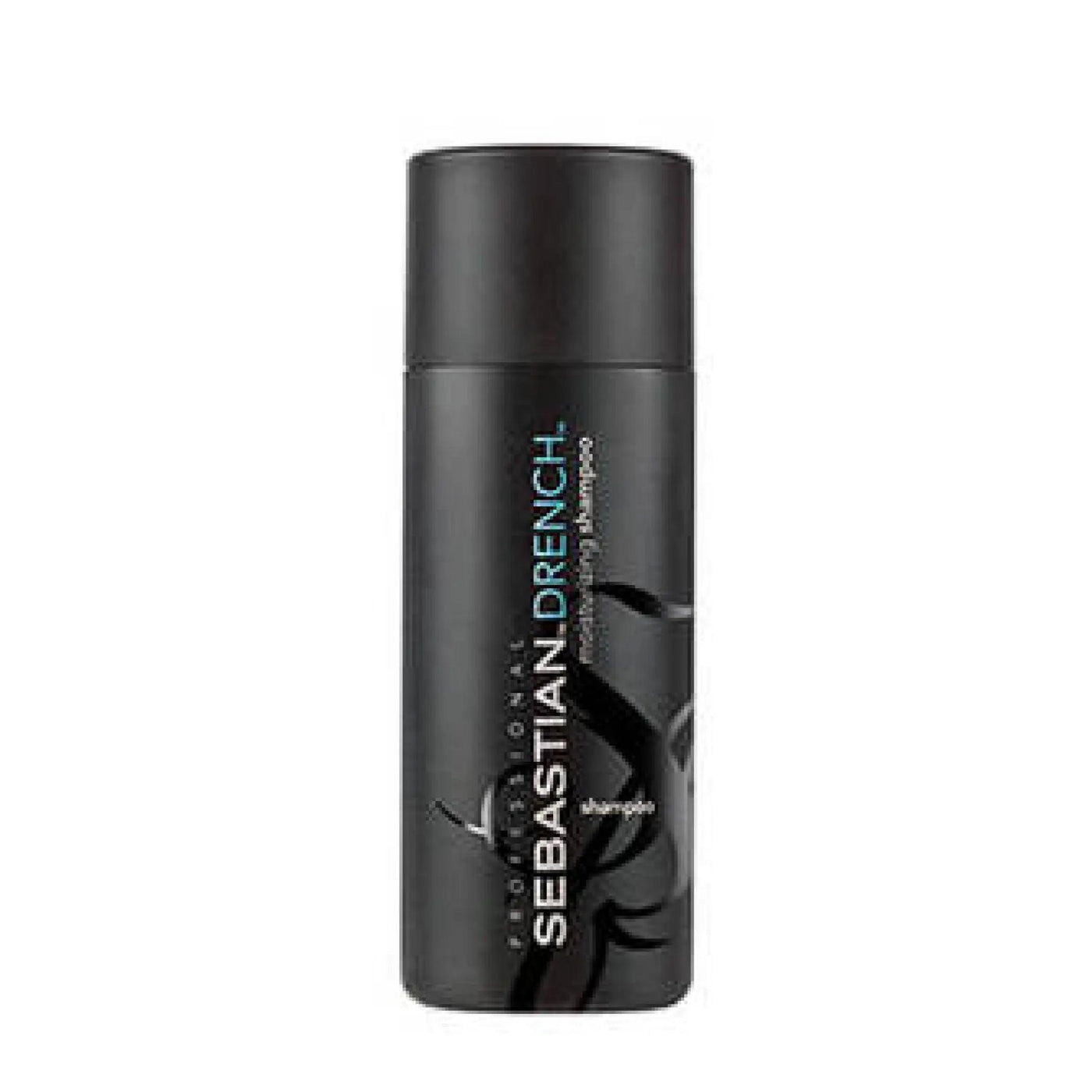 Sebastian Drench Shampoo bottle for nourishing dry, frizzy, and chemically treated hair with intense hydration.