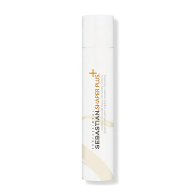 Sebastian Shaper Plus Extra Hold Hairspray for 24-hour control, touchable strong hold, and humidity resistance.