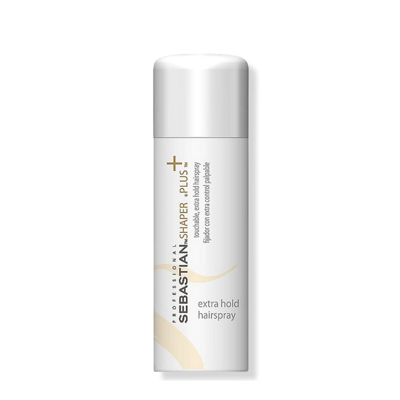 Sebastian Shaper Plus Extra Hold Hairspray with 24-hour control for touchable, strong hold in high humidity.