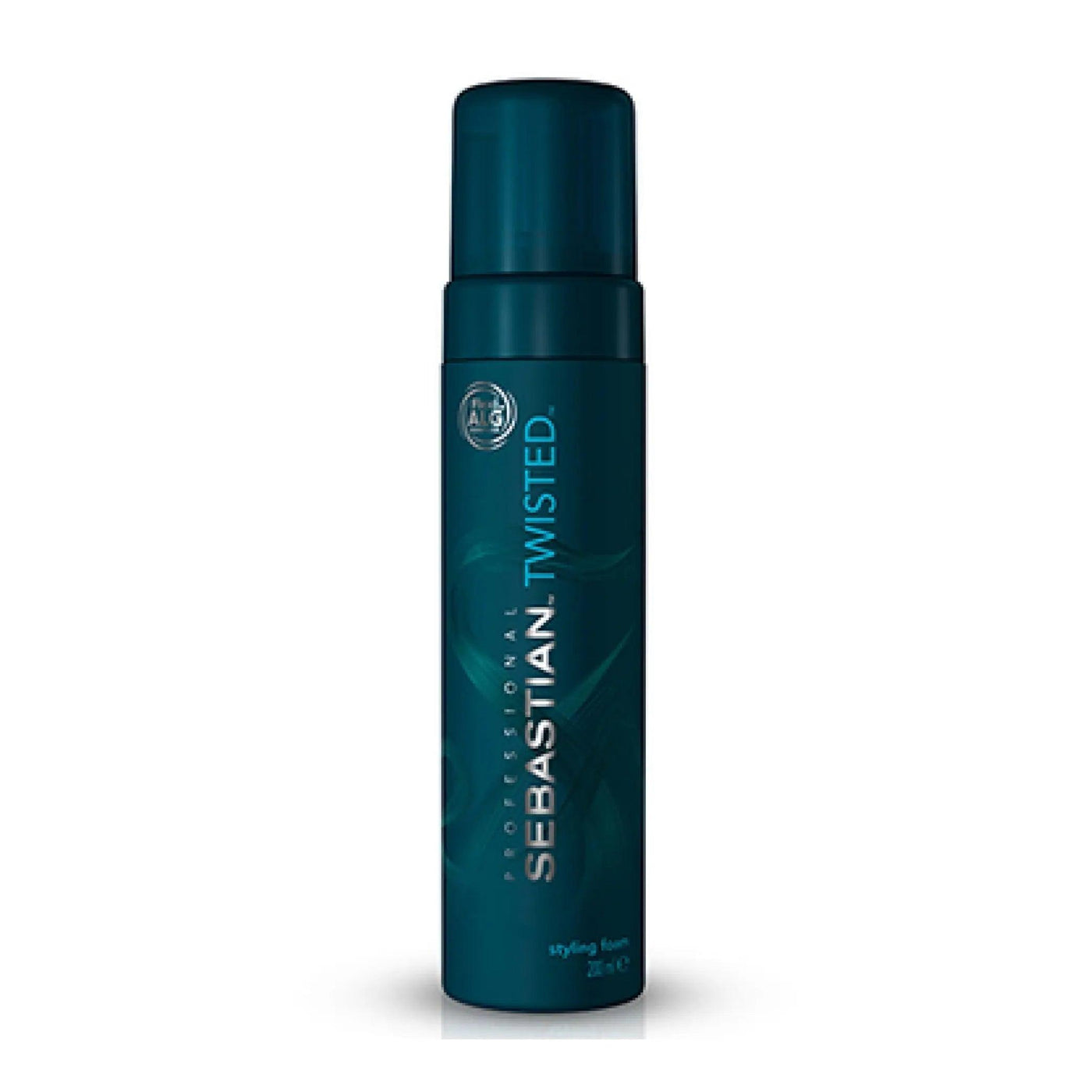 Sebastian Twisted Curl Foam bottle designed for boosting curls and controlling frizz with a lightweight formula.
