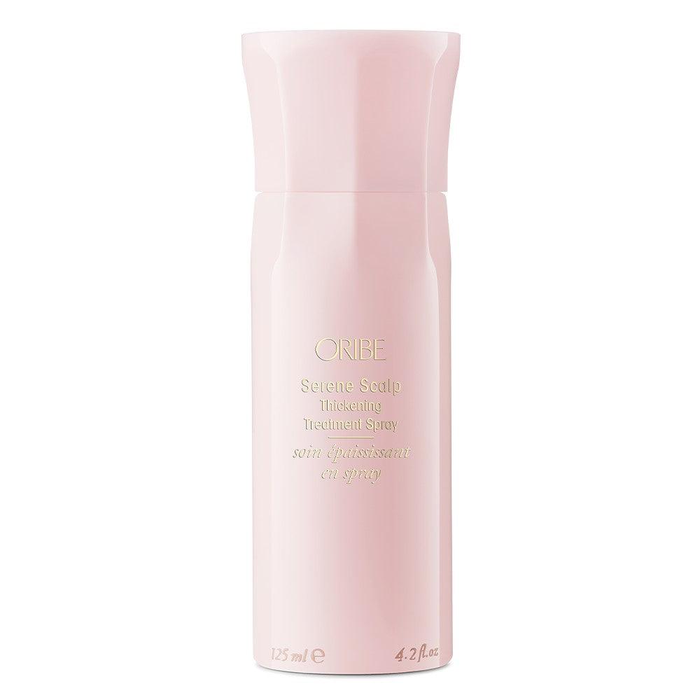 Oribe Serene Scalp Thickening Treatment Spray 125ml bottle for hair care.