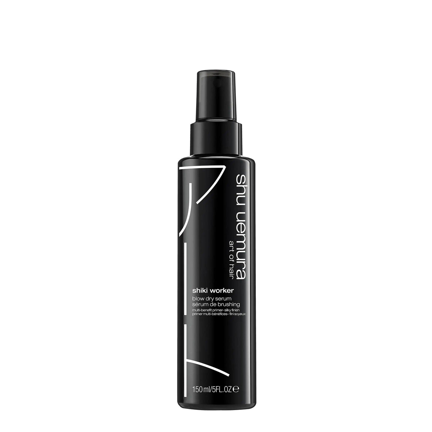 Shiki Worker styling paste in a black bottle for flexible hold and matte finish on all hair types.