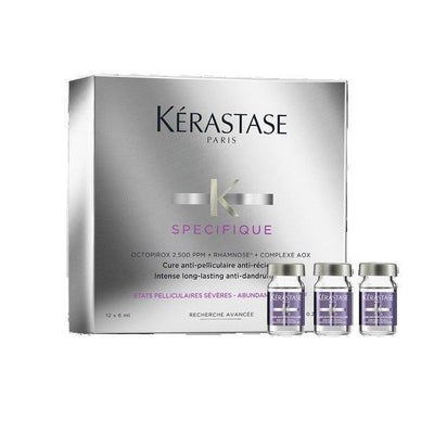 Kérastase Specifique anti-dandruff intensive treatment box and vials for severe oily flakes