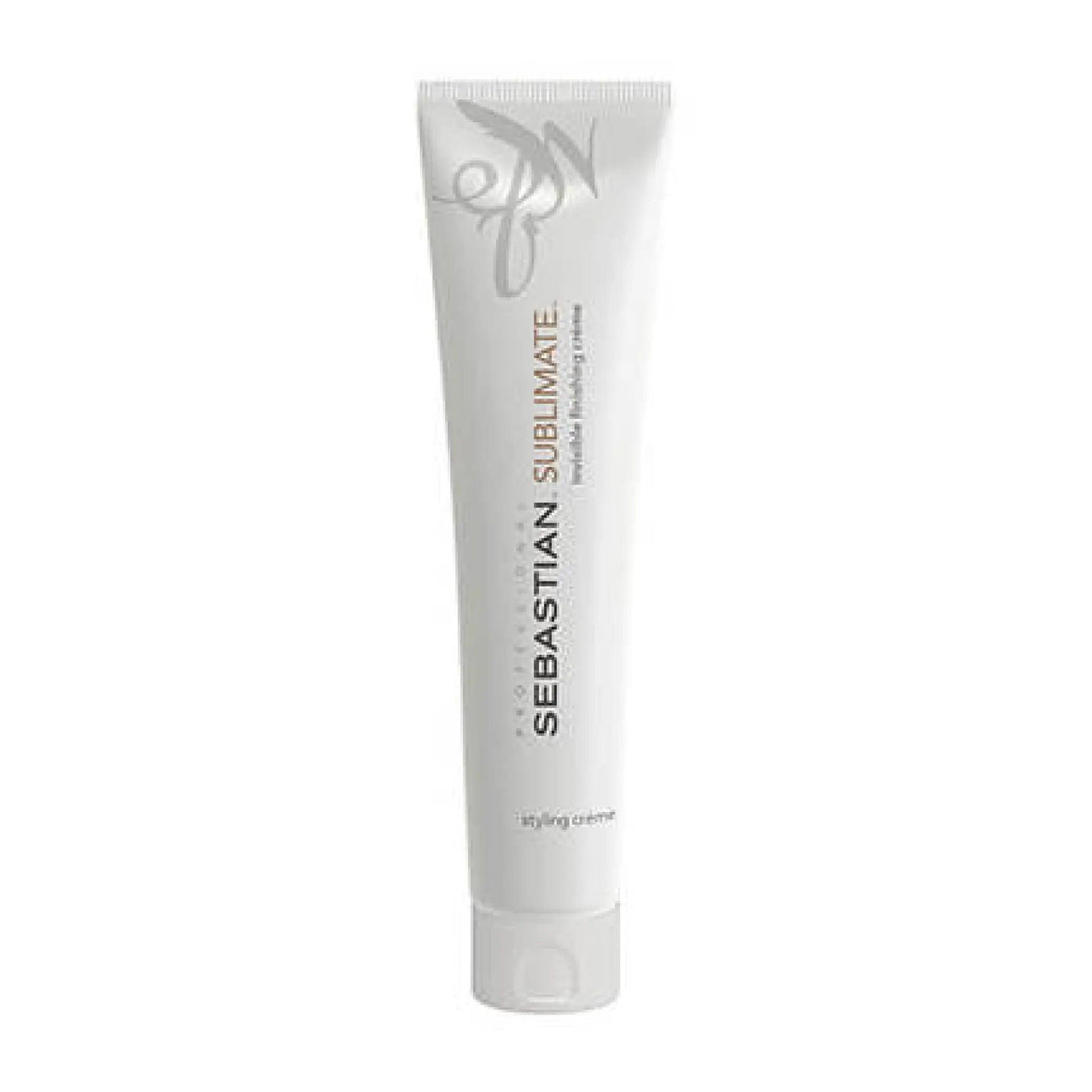 Sebastian Professional Sublimate Invisible Finishing Cream in a tube, providing frizz control and smooth hair.