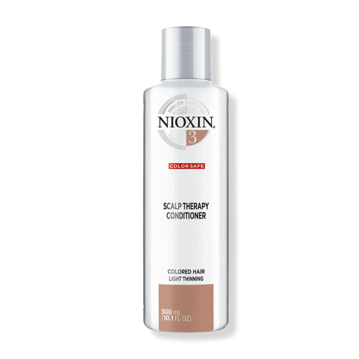 Nioxin System 3 Scalp Therapy Conditioner for colored hair, 300ml, promotes thicker, fuller hair and reduces breakage.
