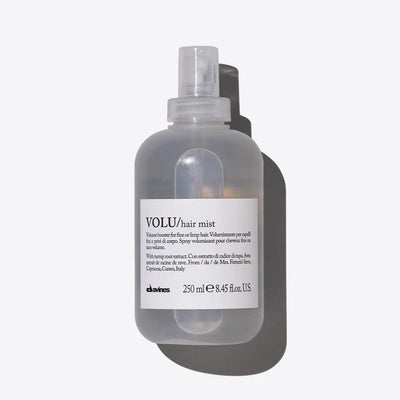 VOLU hair mist by Davines, 250ml bottle for fine hair volume and shine, salon-quality hair care spray, 8.45 fl. oz.