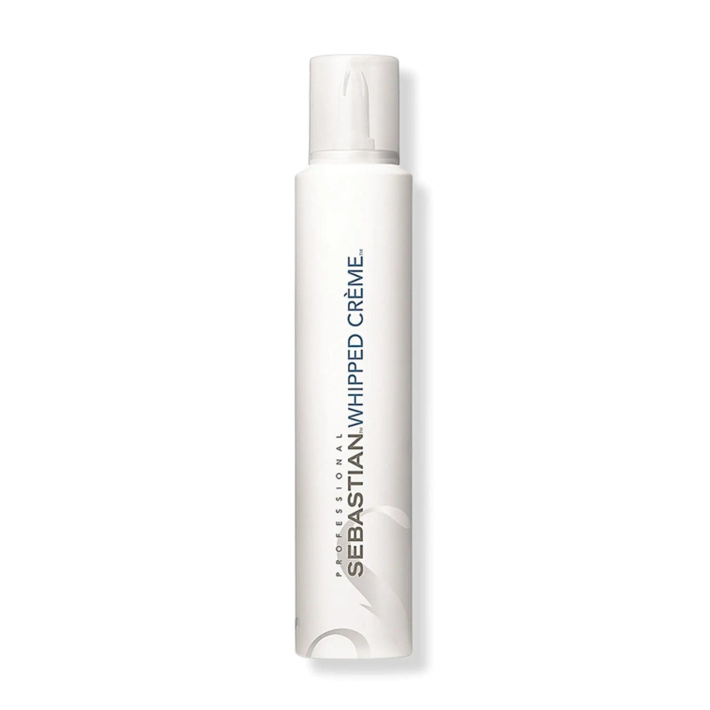 Sebastian Whipped Crème, a protein-rich curl styler for defined curls, shine, and hydration in a sleek bottle.