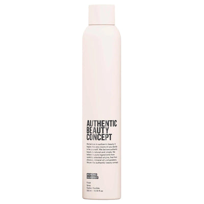 Authentic Beauty Concept Working Hairspray, a vegan, fast-drying hairspray for flexible hold, free from silicones and parabens.